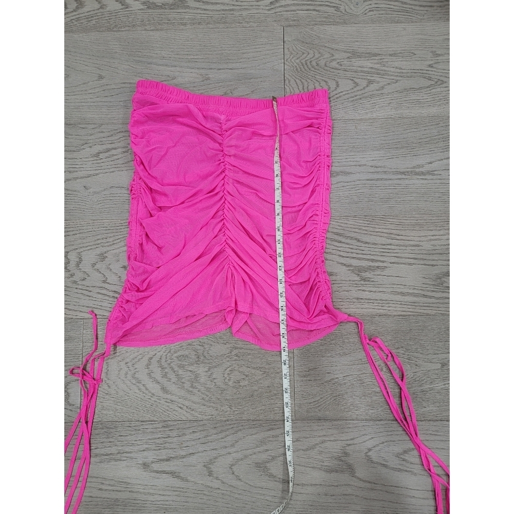 Neon Pink Ruched Shorts Fashion Nova - Picture 7 of 10